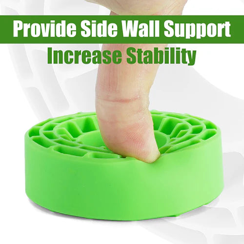 INJORA 4pcs Silicone Rubber Inserts For 62-64mm*24mm 1.0" Tires - Green-Soft