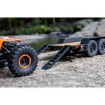 Axial SCX24 Flat Bed Vehicle Trailer with LED Taillights:1/24th
