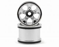 RPM "BULLY" 1/18th Scale Truck Wheels (Front for the MINI-T) Chrome