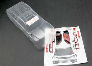 Traxxas Body, Nitro Stampede (clear, requires painting) Window, Grill, Lights Decal Sheet