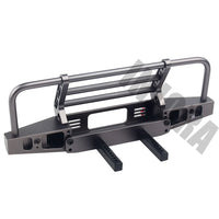 INJORA Adjustable Metal Front Bumper for TRX4 SCX10 & SCX10 II-Titanium