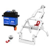 INJORA Tow Truck Crane Kit & INJS2065-360 Winch Servo for 1/24 SCX24 (Black) Tow Truck Crane Kit & Servo