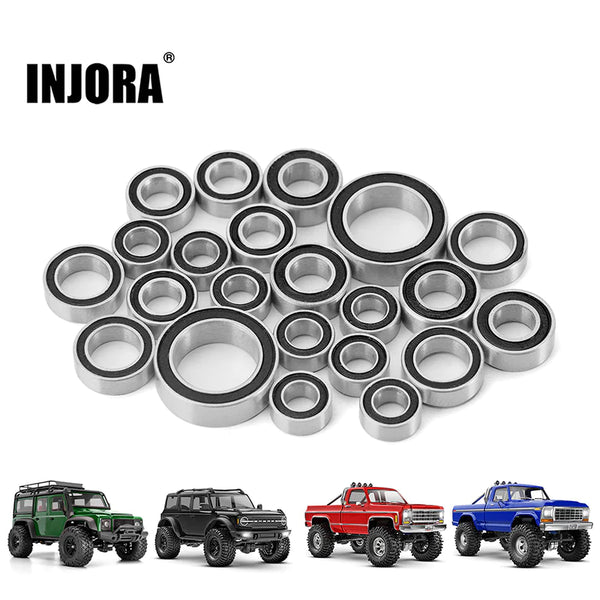 INJORA Sealed Steel Bearing Kit (22 Pcs) For 1/18 TRX4M (4M-03)