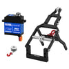 INJORA Tow Truck Crane Kit & INJS2065-360 Winch Servo for 1/24 SCX24 (Black) Tow Truck Crane Kit & Servo