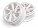 HPI White Turbine Wheels (PR) Pulse 4.6 Buggy RTR