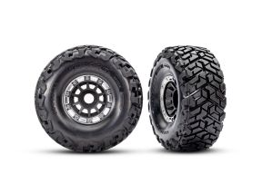 Traxxas T&W WHL  Black Stn Maxx SC Tires (L&R)