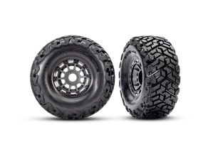 Traxxas T&W Wheel Gray Maxx SC Tires (L&R)