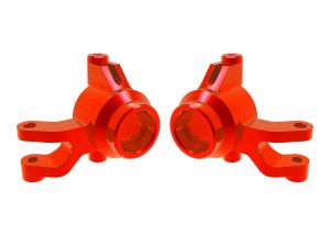 Traxxas Mini Maxx Aluminum Steering Blocks Red