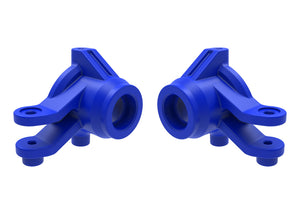 Traxxas Mini Maxx/Mini XRT Steering Blocks, Left & Right (Blue)