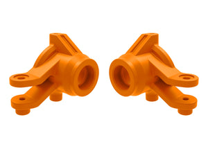 Traxxas Mini Maxx/Mini XRT Steering Blocks, Left & Right (Orange)