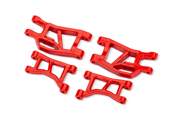 Traxxas Red Front Upper & Lower Suspension Arms (L&R)