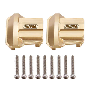 INJORA 2PCS 11g/pcs Brass Diff Covers for 1/18 TRX4M Front Rear Axles (4M-01)