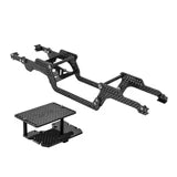 INJORA Universal LCG Chassis Kit for 1/18 TRX4M Upgrade (Carbon Fiber) w/Double Decker Tray