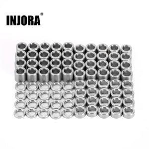 INJORA 80pcs M2.5 Flat Stainless Steel Spacers Washers Shims for TRX4M Mods