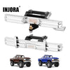 INJORA CNC Aluminum Front Rear Bumper with Dual Exhaust for 1/18 TRX4M High Trail F150 Front & Rear