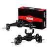 INJORA +5mm Diamond Portal Axles for 1/18 TRX4M Black Front & Rear w/ Brass Steering Knuckles