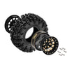 INJORA 87g Brass Swamp Claw 70*27mm S5 Mud Terrain 1.3" Wheel Tires Set for 1/18 1/24 RC Crawler Car