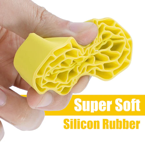 INJORA 4pcs Silicone Rubber Inserts For 62-64mm*24mm 1.0" Tires - Yellow-Super Soft