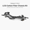 INJORA Carbon Fiber LCG Chassis Kit for 1/24 SCX24, 155mm Wheelbase, 12° Skid Angle