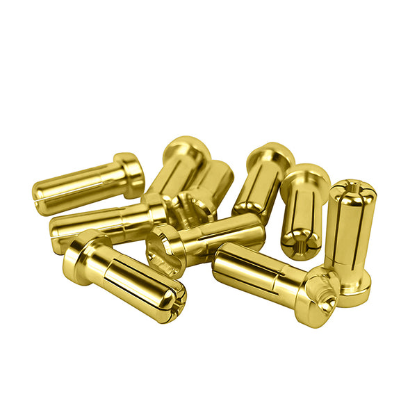 1UP Racing LowPro Bullet Plugs, 5mm, 10 Pack