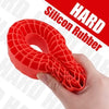 INJORA 4pcs Silicone Rubber Inserts for 118-122mm(4.75" OD) 1.9" Tires (Red) Hard