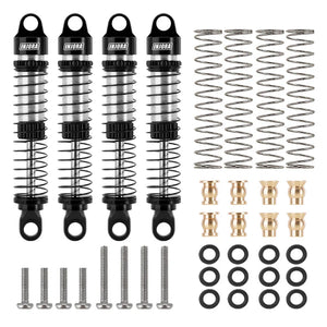 INJORA 59mm Long Threaded Oil Shocks for 1/18 TRX4M (4M-42) Black