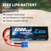 Zeee 2S Lipo Battery 5200mAh 7.4V 80C Hard Case with EC5 Plug