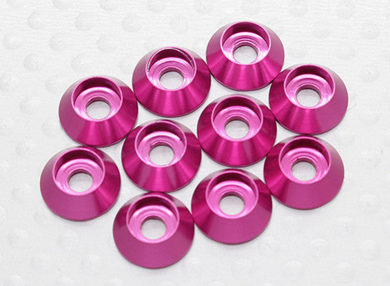 Sockethead Washer Anodised Aluminum M3 (Cherry Red) (10pcs)