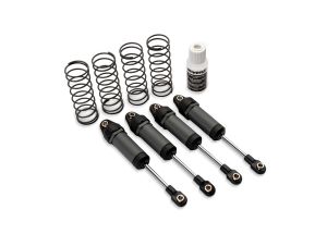 Traxxas Long Gray Ultra Shocks with Springs (4)