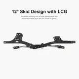 INJORA Carbon Fiber LCG Chassis Kit for 1/24 SCX24, 132mm Wheelbase, 12° Skid Angle