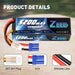 Zeee 3S Lipo Battery 5200mAh 11.1V 80C with EC5 Connector Hardcase Battery
