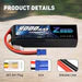 Zeee 4S Lipo Battery 9000mAh 14.8V 100C Soft Case EC5 Connector