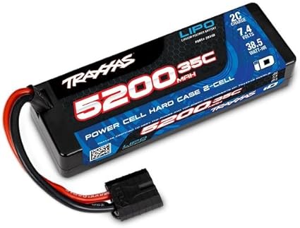 Traxxas 5200 mAh 7.4 Volt 2-Cell Hard Case LiPo Battery