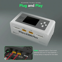 Gens ace iMars D300 Plus Smart Charger | Bluetooth App Control | G-Tech | Dual-Channel | White