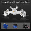 INJORA +5mm Diamond Portal Axles for 1/18 TRX4M Silver Front & Rear