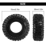Injora 1.3" 70*26mm Cling On Tires (T1320) (4)