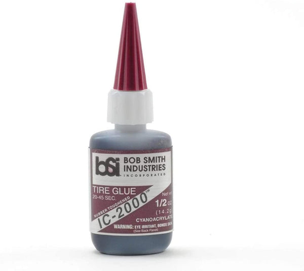 BSI IC-2000 Black Rubber Toughened Cyanoacrylate 1/2 OZ.