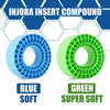 Injora Silicone Rubber Inserts for 2.2" (146-149mm 5.75" OD) Tires (2203) 4pcs. Green (Super Soft)