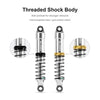 INJORA LS 55mm Aluminum Oil Shocks for 1/18 TRX4M (Silver)