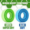 Injora Silicone Rubber Inserts for 2.2" (132-134mm 5.25" OD) Tires (2202) Green (Super Soft)