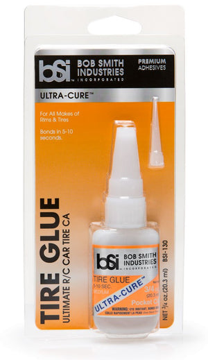 BSI Ultra-Cure Tire Glue Medium Thin CA w/Pin in Cap 3/4 oz