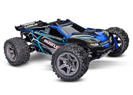 TRX67164-4-BLUE Rustler 4X4 BL-2s: 1/10 Scale 4WD Stadium Truck
