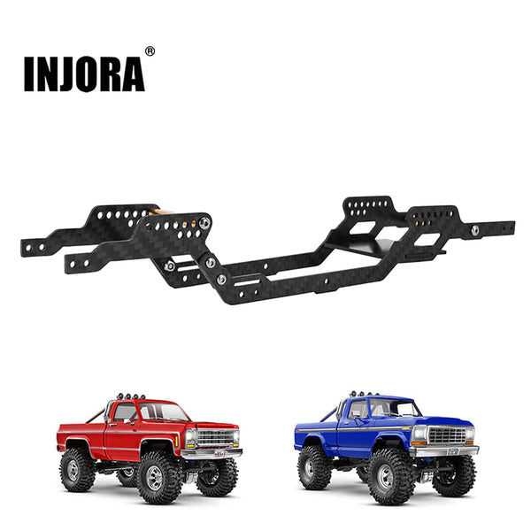 INJORA Liens CNC Aluminium Dégagement Élevé Rouge Pour TRX4M High Trail K10 - Upgrade 1/18 RC Crawler