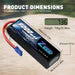 Zeee 4S Lipo Battery 9000mAh 14.8V 100C Soft Case EC5 Connector