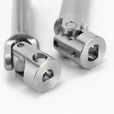 INJORA 1 pcs Stainless Steel Drive Shaft for 1/18 TRX4M Mods 64-84mm. (Rear of High Trail K10 F(150)