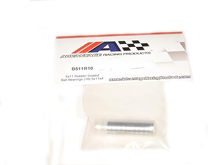 Advantage Racing Products 5x11 Rubber Sealed Ball Bearings (10) 5x11x4 for Traxxas RC Vehicles 5116 Slash Rustler Stampede X-Maxx T-Maxx Slash 4x4 Stampede 4x4 Bigfoot TRA5116
