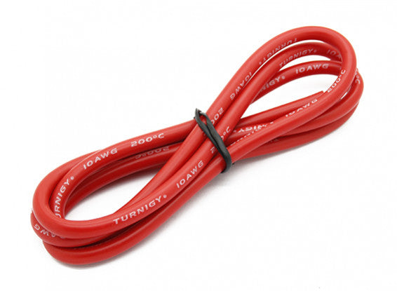 Turnigy High Quality 10AWG Silicone Wire 1m (Red)