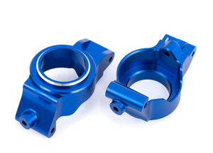 Traxxas X-Series Blue Aluminum Caster Blocks (L&R)