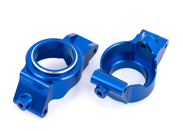 Traxxas X-Series Blue Aluminum Caster Blocks (L&R)