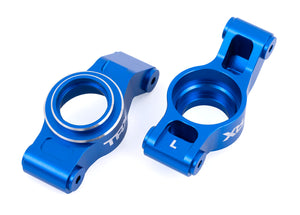 Traxxas X-Series Blue Aluminum Rear Stub Axle Carriers (L&R)